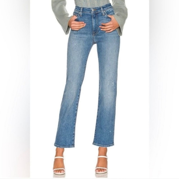 Jonathan Simkhai River High-Rise Straight Jeans - Picture 1 of 6